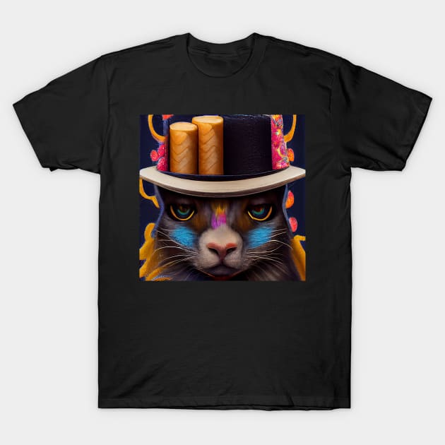 disco cat T-Shirt by heartyARTworks